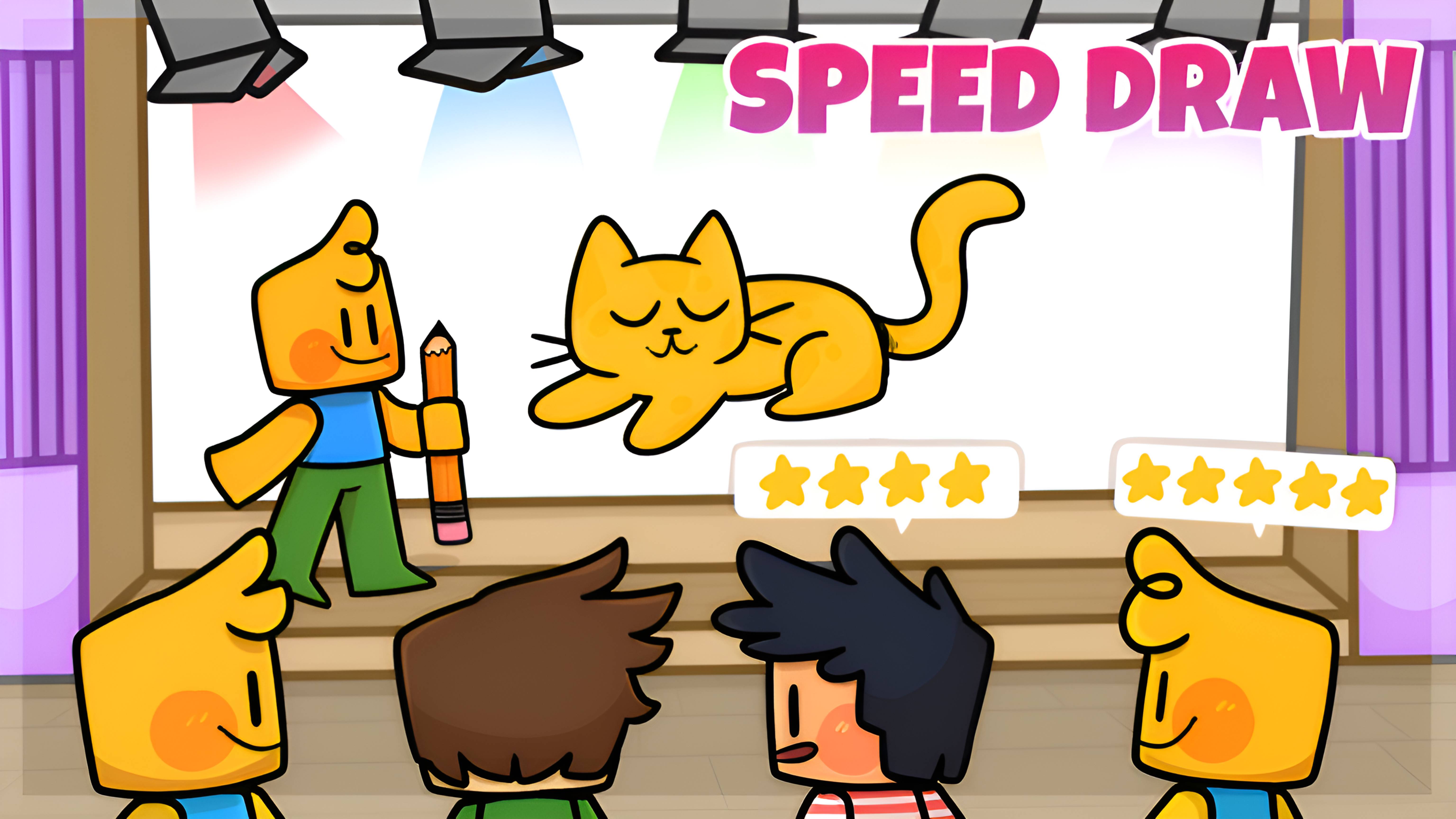 Играем в рисовалку SPEED DRAW в Роблоксе