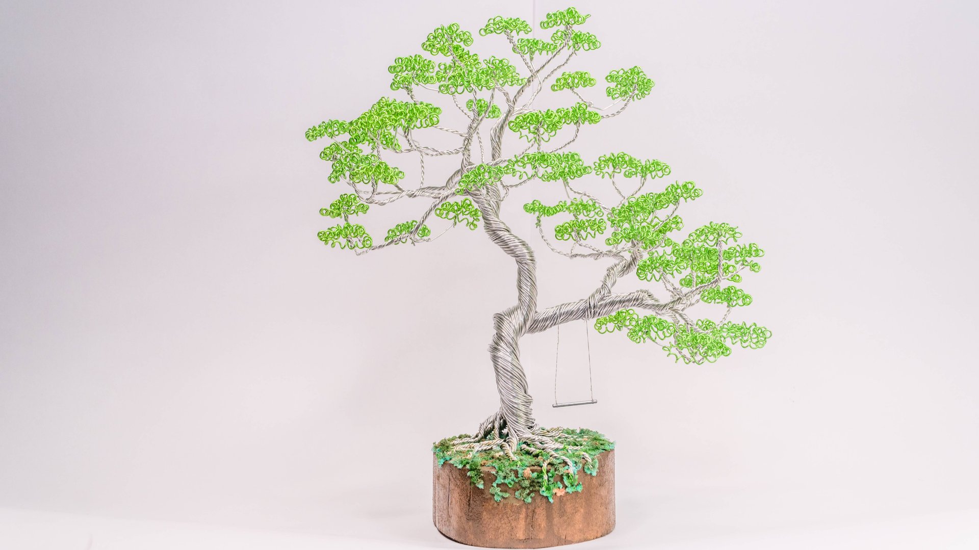 РУЧНАЯ РАБОТА. Дерево бонсай из проволоки №2