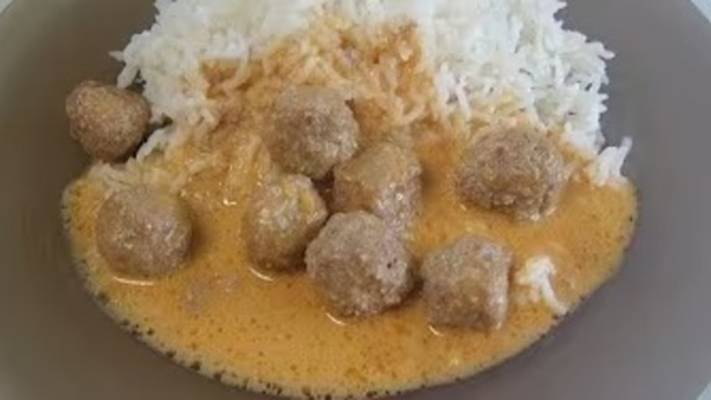 Соус с фрикадельками к рису. Маринкины творинки. Всем МИРА и Добра!