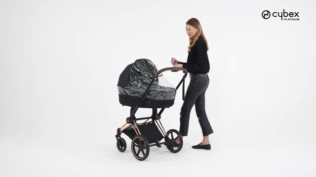 Как прикрепить дождевик к люльке (спальному блоку) PRIAM CYBEX