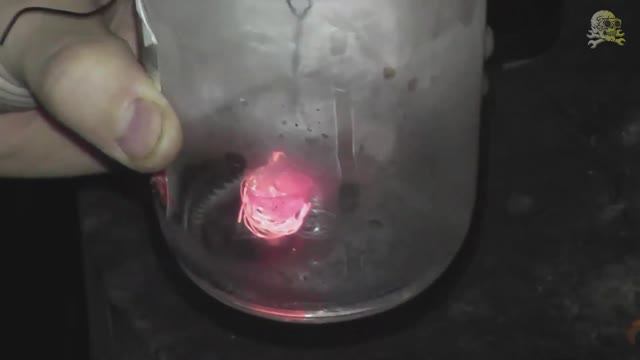 Интересный эксперемент со свечением меди в ацетоне. Горение меди в ацетоне. Каталитическая грелка.