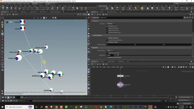tiny robot  - lesson 12 - skeleton generation and capture