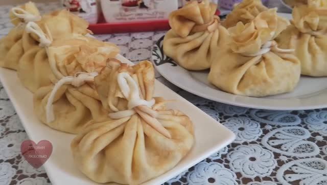 Блинные мешочки с начинкой. Блины на масленицу | Блинная закуска ОХОТНИЧЬЯ СУМКА. Масленица