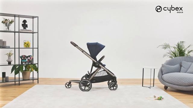 Как прикрепить подставку для старшего ребенка к шасси Gazelle S CYBEX