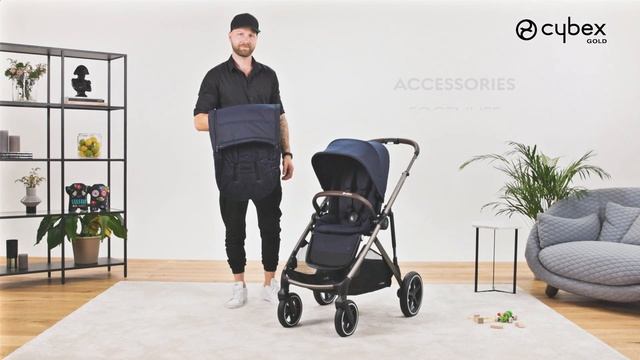 Как прикрепить накидку на ноги для прогулочного блока Gazelle S CYBEX