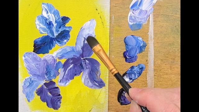 Живоаись.Акрил.Цветы. Живописные ирисы.