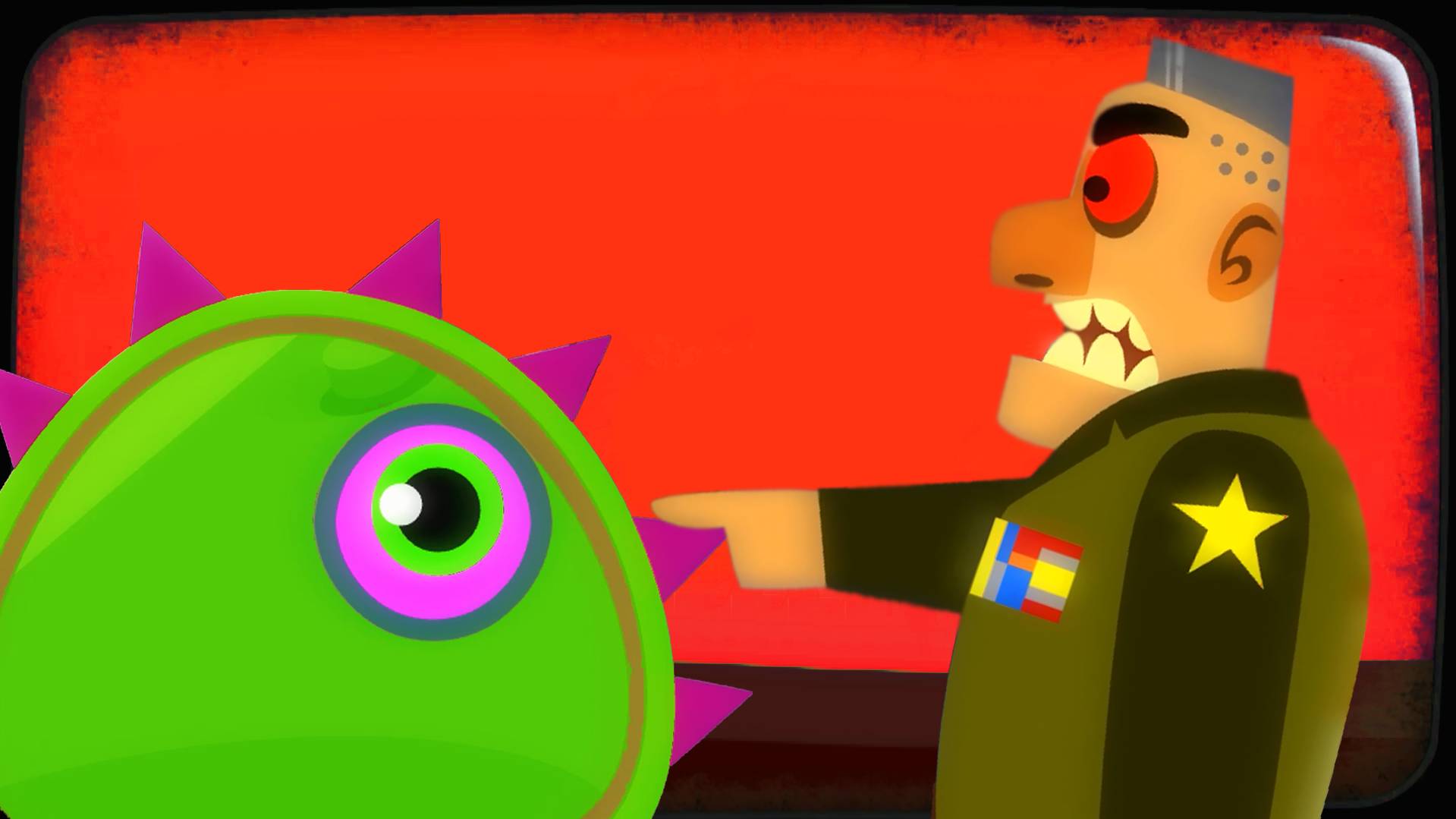 ЛИЗУН ГЛАЗАСТИК съел все вокруг игра Tales from Space Mutant Blobs Attack на канале Мистер Игрушкин