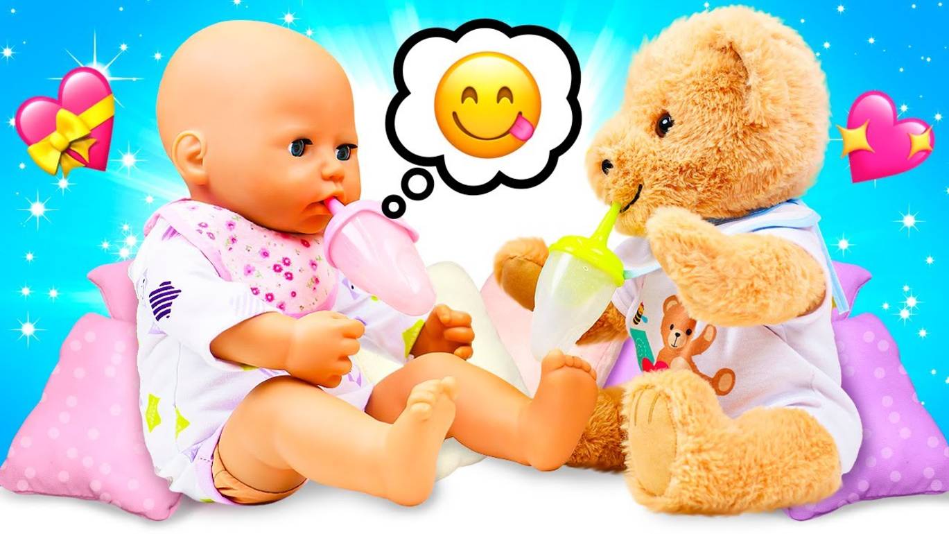 Кукла БЕБИ БОН Анабель – Завтрак с мишкой 🐻