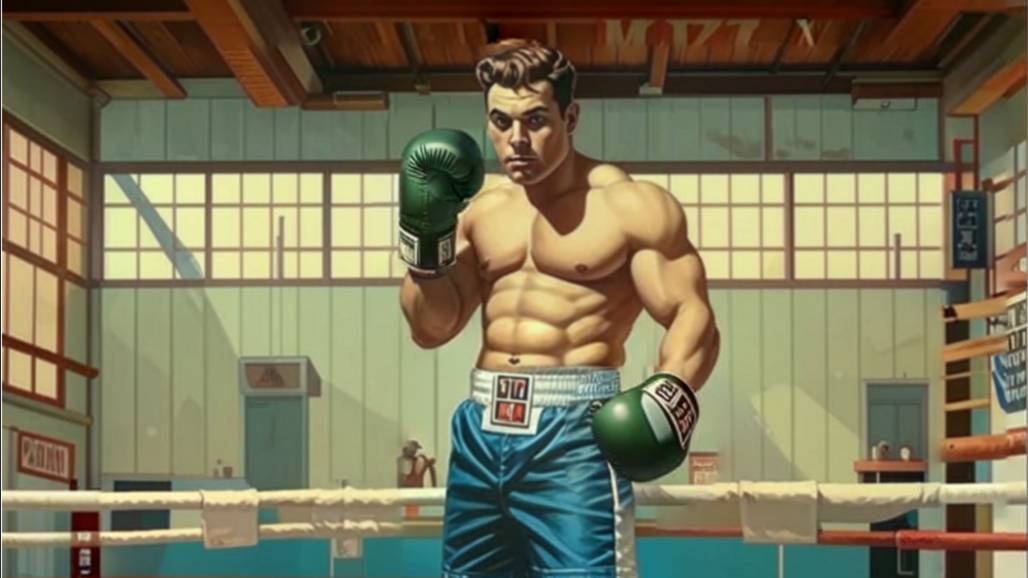 Боксёр-ноунейм вышел на канвас, покажет всем соперникам он класс. Super Punch-Out!! (SNES).