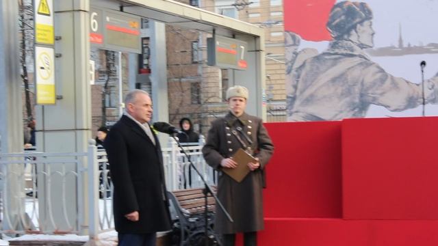 Реконструкция прибытия в Ленинград первого поезда в 1943 г. после прорыва Блокады (2)