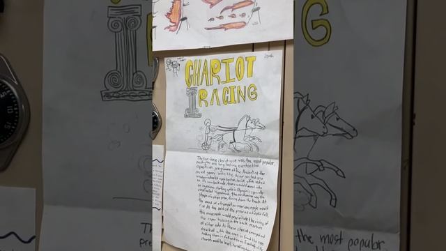 коридор школы в США, проекты учеников. продолжение... Греция