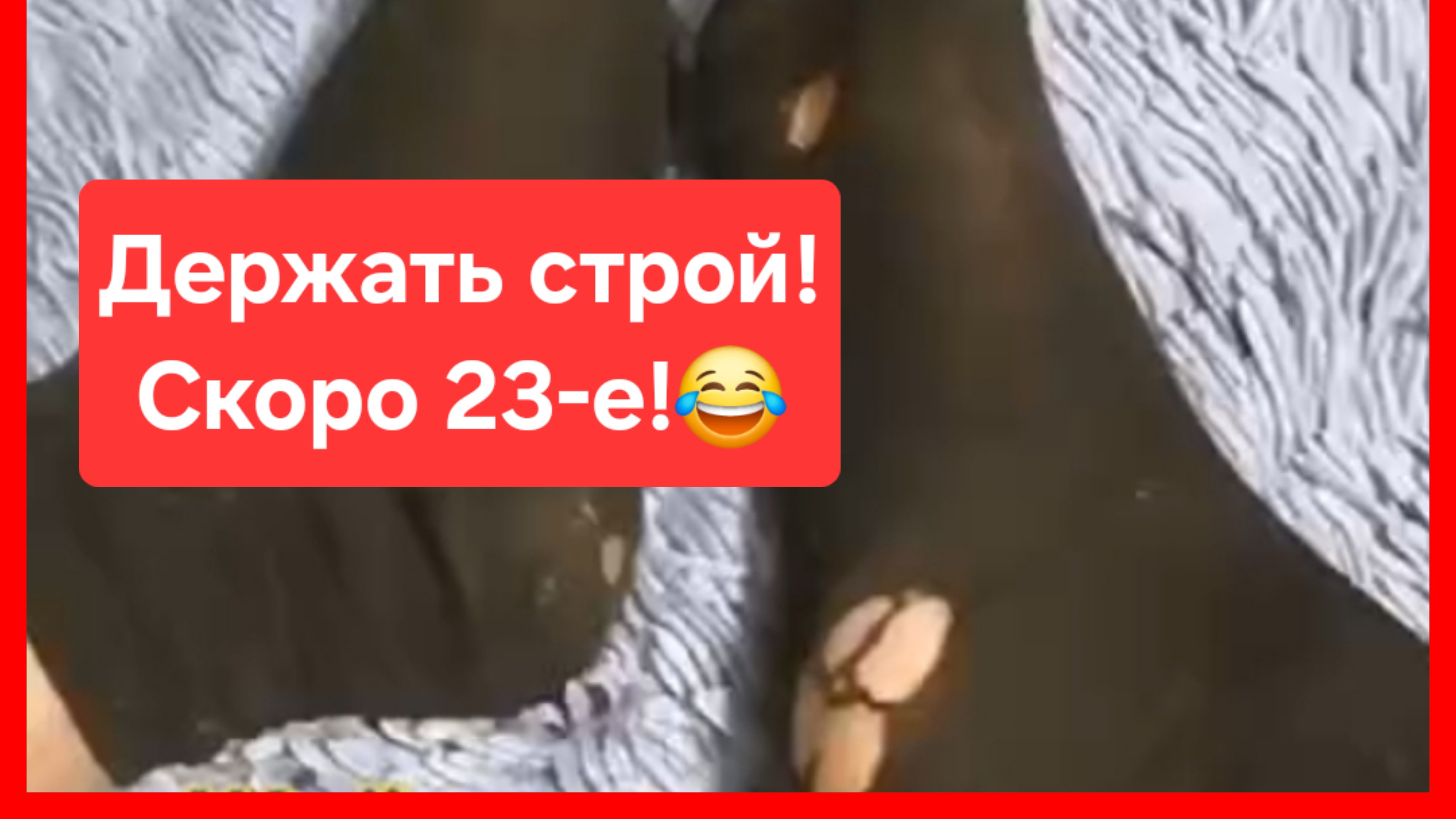 Терпите, родные, скоро 23 февраля!😂