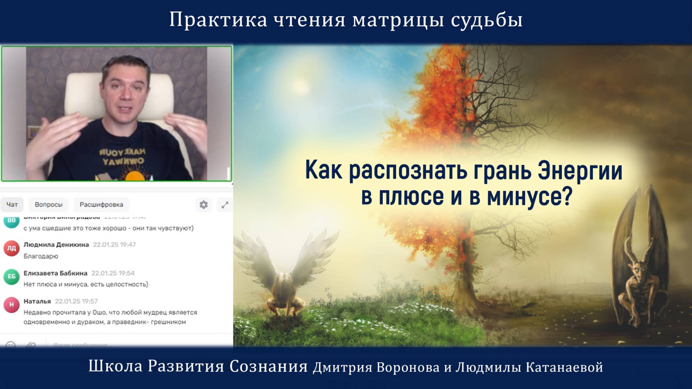 Как распознать грань энергии в плюсе и в минусе?