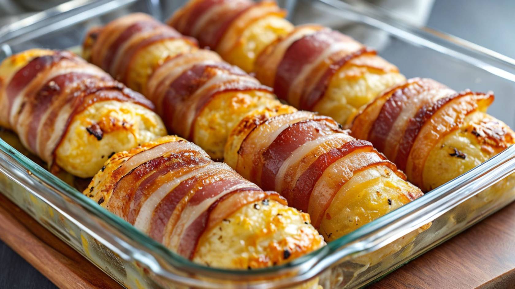 Картофельные зразы с мясным фаршем в беконе. Ну очень вкусно!