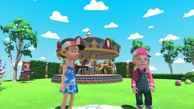 Вика попала в мультфильм. Парк аттракционов.