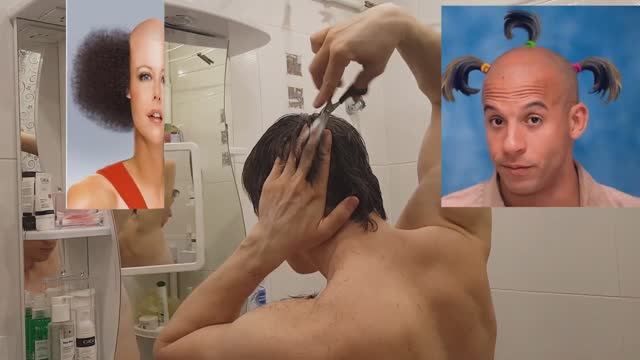 Как подстричь себя ножницами или машинкой самостоятельно подстричься, стрижка в домашних условиях.