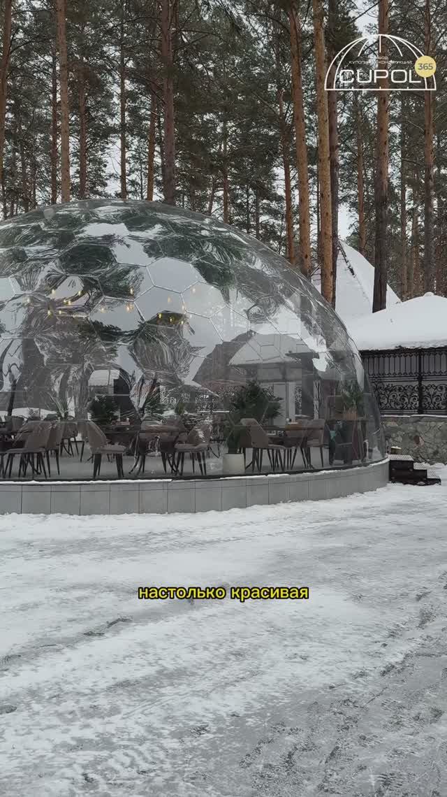 Купольный павильон D 12м для ресторана | Заказать 📲 cupol365.ru