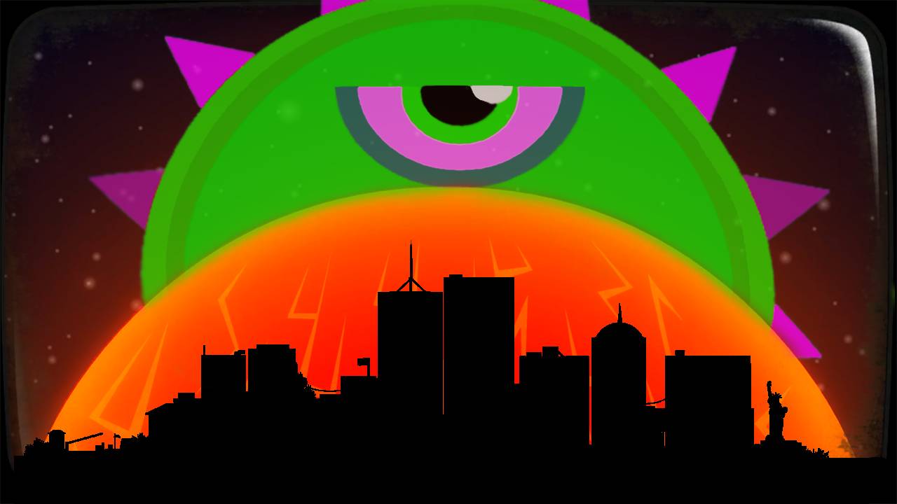 ЛИЗУН ГЛАЗАСТИК съел все вокруг игра Tales from Space Mutant Blobs Attack на канале Мистер Игрушкин