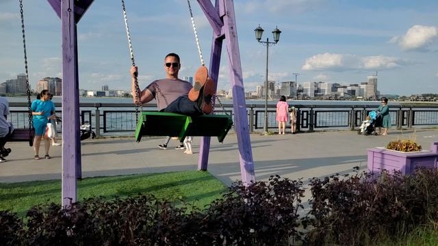 Набережная Казани с видом на реку Казанка