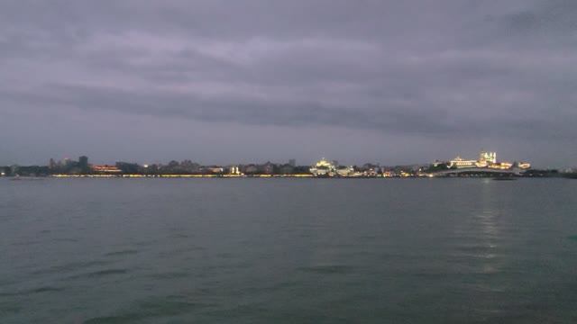 Ночная Казань - Вид с реки Казанка