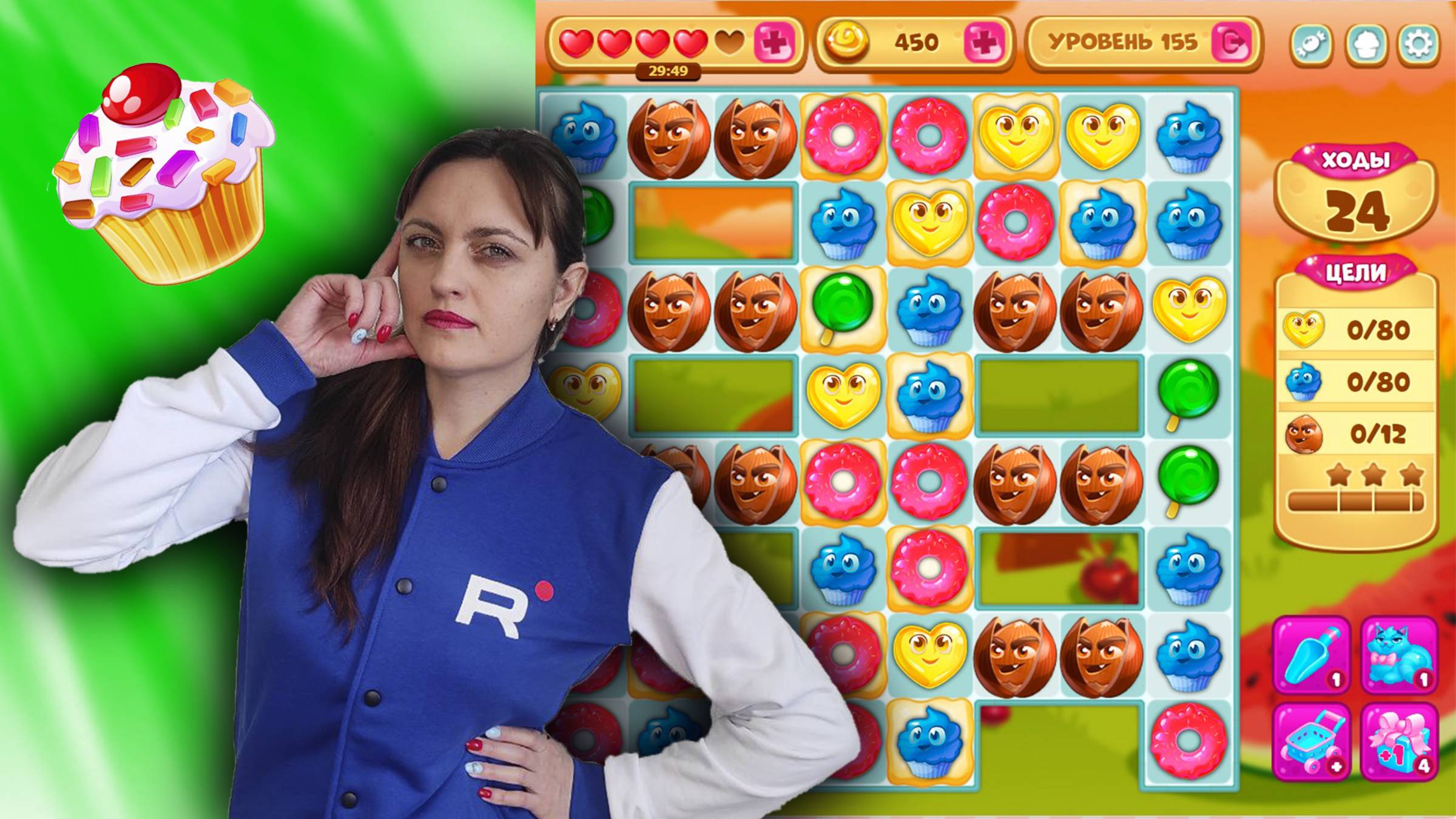 Играю в Долину сладостей на ПК. Уровень 155