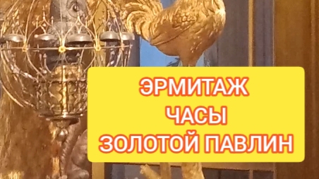 ПУТЕШЕСТВИЕ В ПИТЕР.  ЭРМИТАЖ. ЧАСЫ - ЗОЛОТОЙ ПАВЛИН