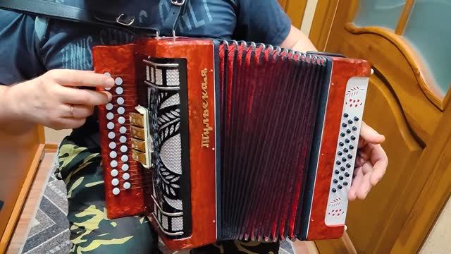 Урок и упражнения на гармони Разбор красивые наигрыши песни старая мельница