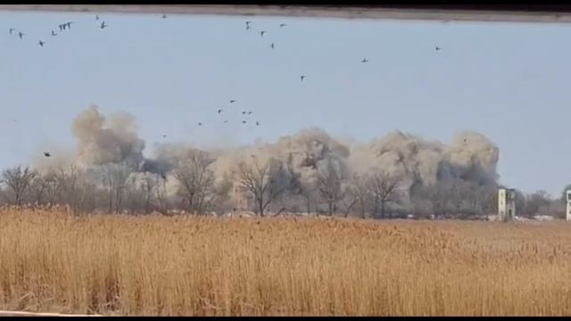 Подрыв элеватора в посёлке Весёлый Ростовской области, РФ.