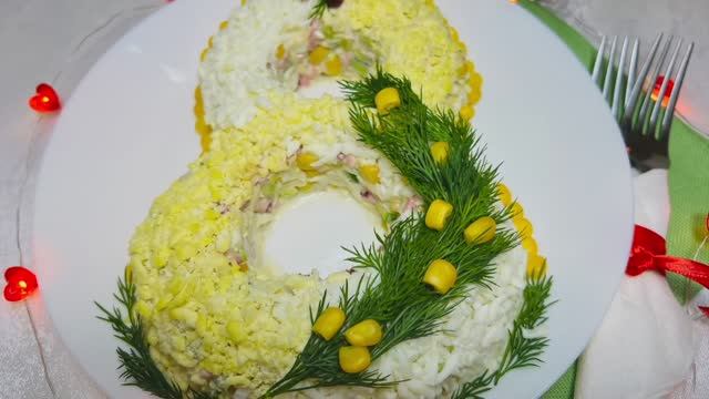 Обалденный салат на 8 марта | салаты на 8 марта | рецепты просто