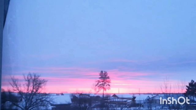 Рассвет в Сладково. Моё творчество.