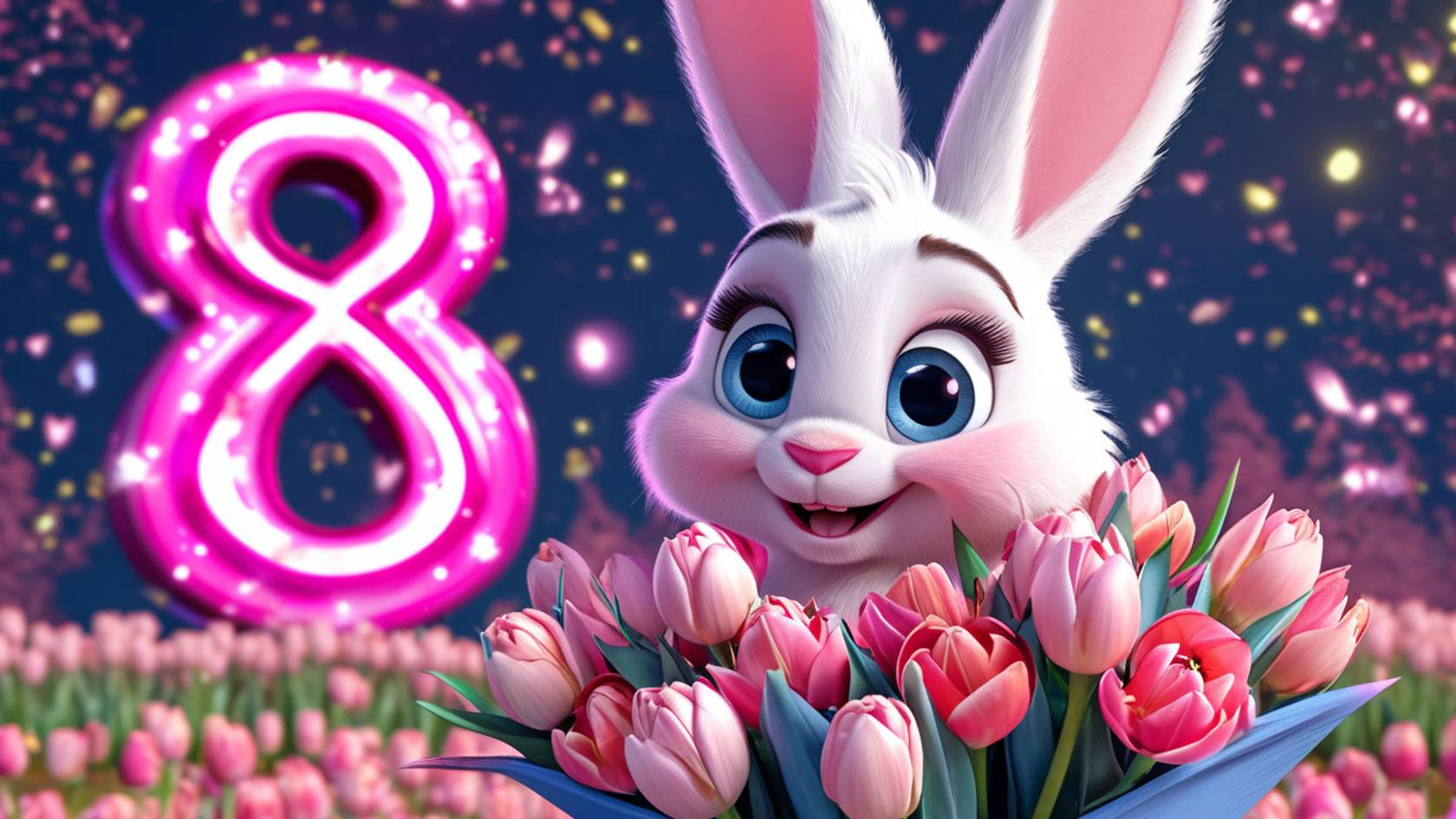 Поздравление с 8 марта! Прикольное Поздравление С 8 МАРТА! Мультяшные Поздравления и Пожелания!
