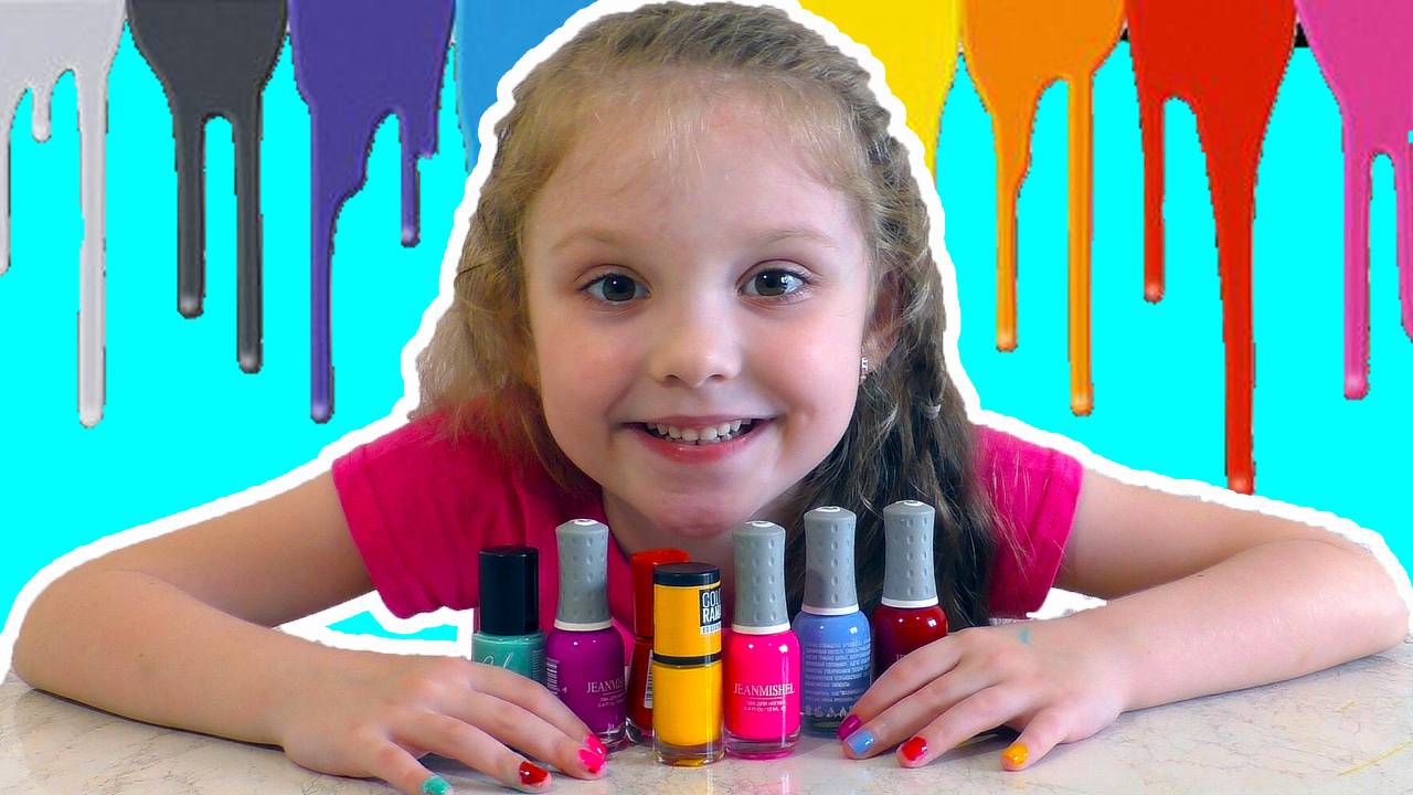 Волшебные лаки для детей / Цветная песня на английском языке