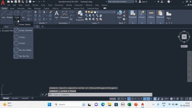4 - Line and Circle Tools Drawing Basics