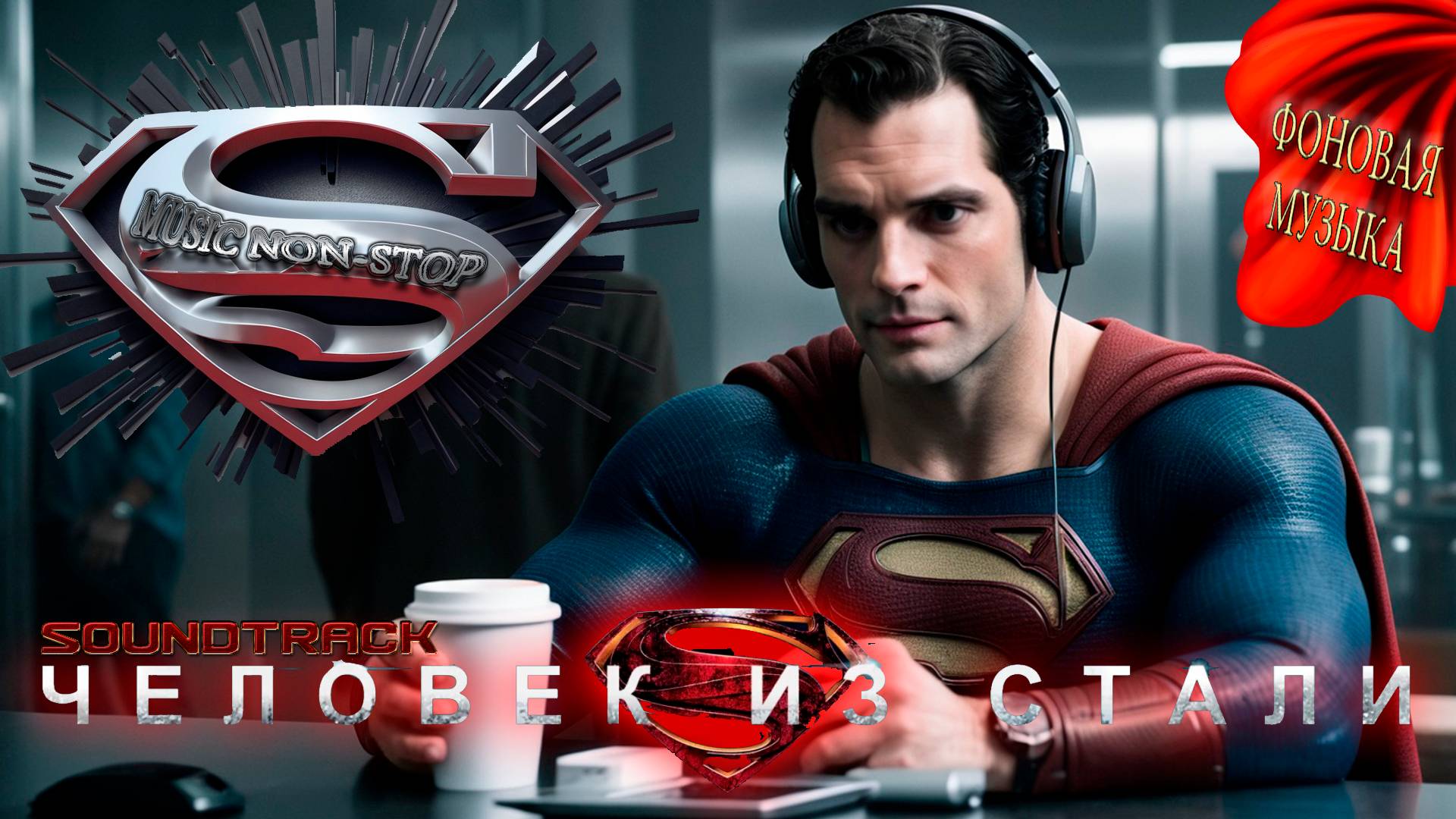 Саундтрэки к фильму "Человек из стали". Фоновая музыка. Music NON STOP.