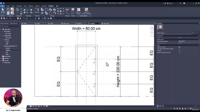 10 -Create Glass-Door family