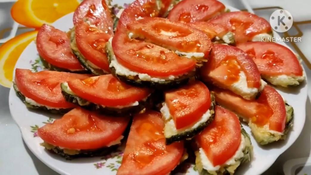 Закуска на праздничный стол из кабачков, Жареные кабачки быстро, просто и вкусно