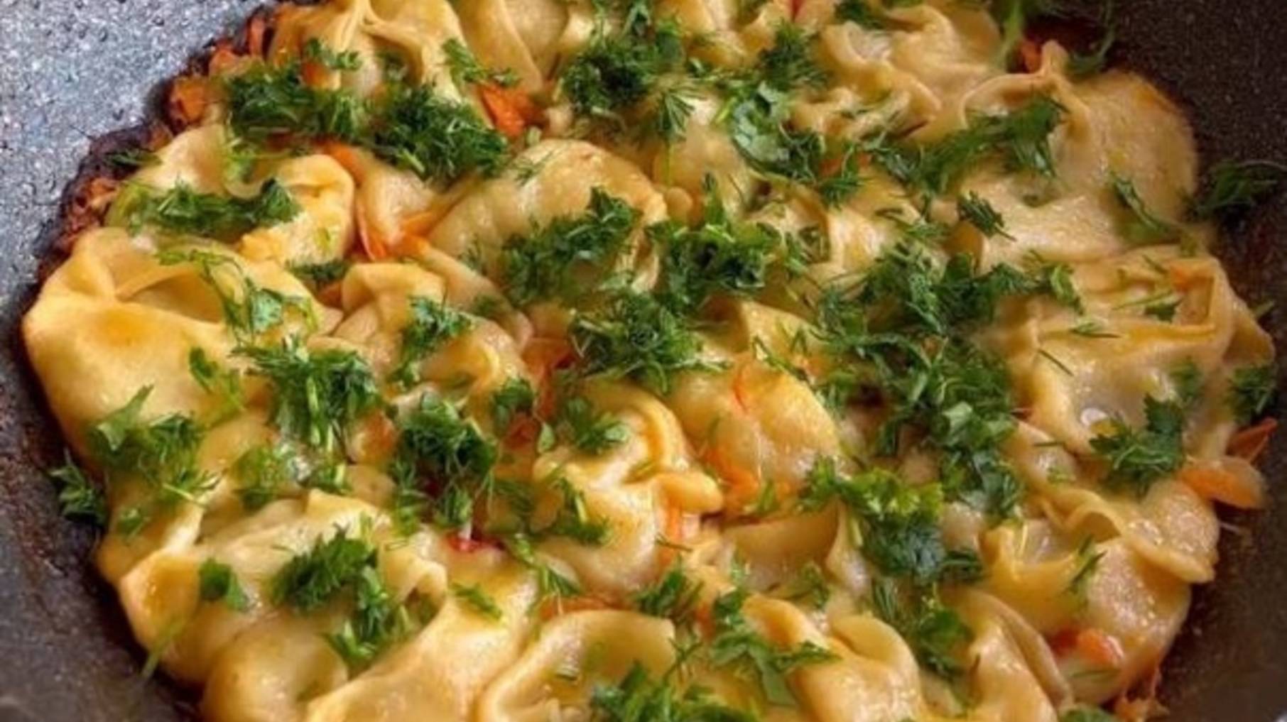 Сочные манты на сковороде