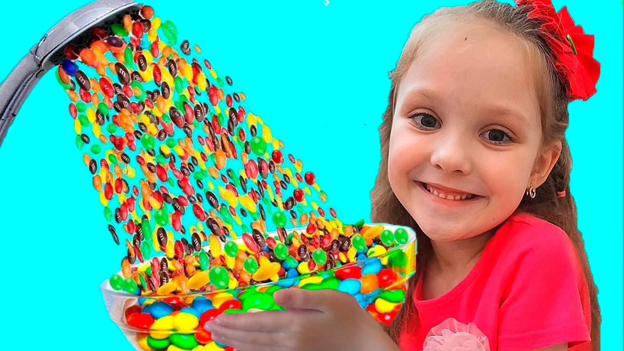 Волшебный душ /Видео для детей / История про Волшебный Душ из Конфет