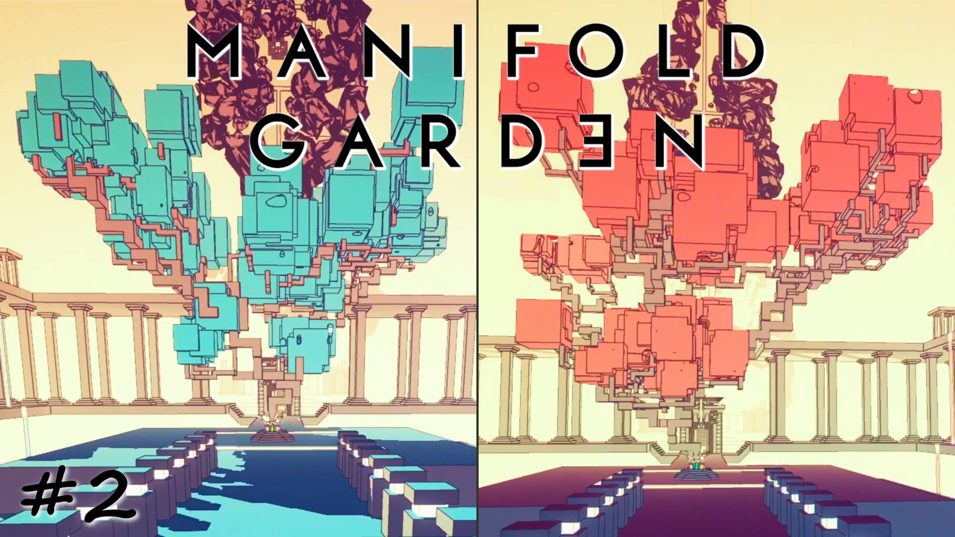 Выращивание миров. Синий и Красный - #2 - Manifold Garden