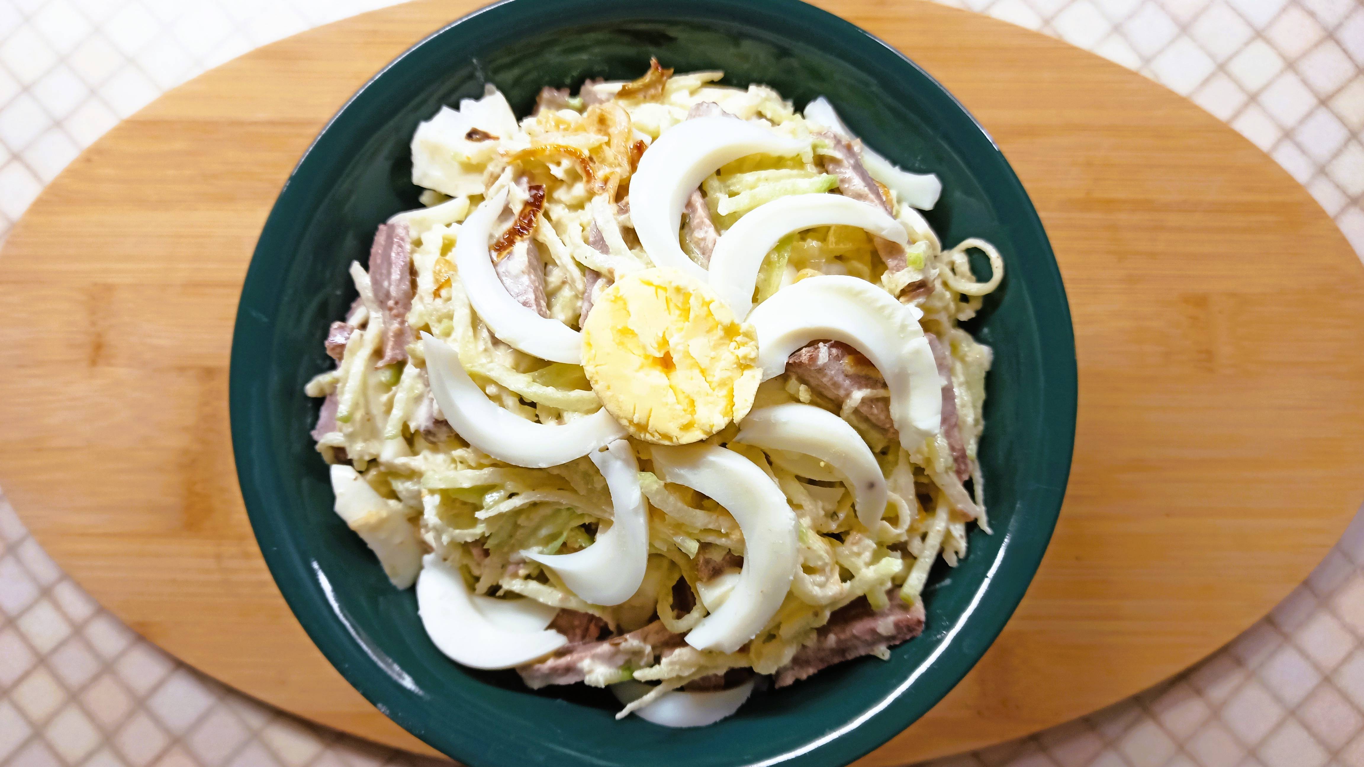 Пикантный Салат "Ташкент"с зеленой редькой и говядиной!