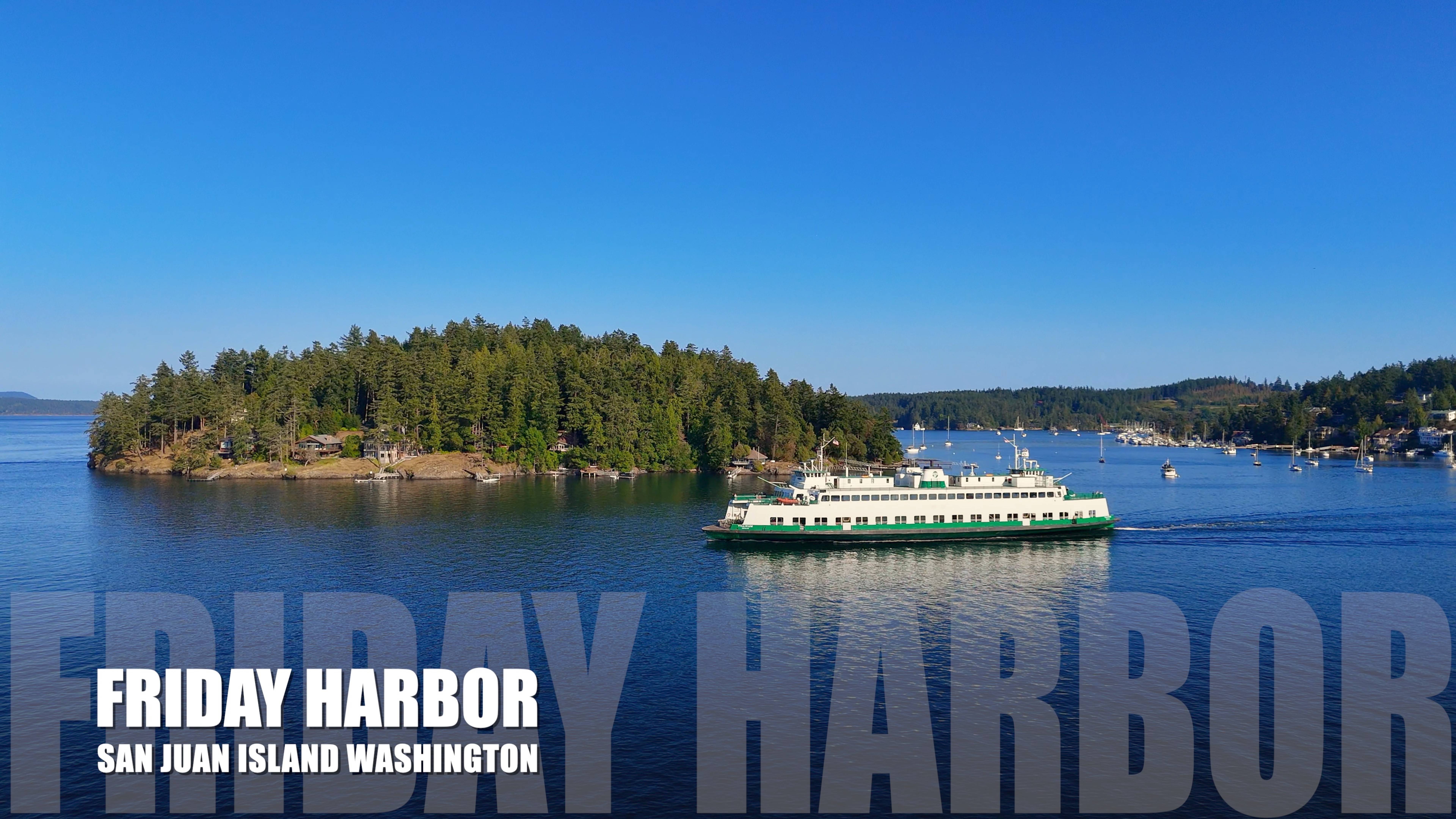 Идеальный летний день в гавани Фрайдей, остров Сан-Хуан, Вашингтон