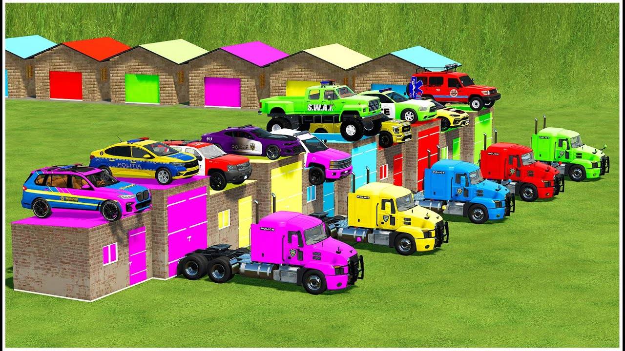 Мультики про машинки - Большие машины - Тяжелые грузовики - Сборник - Мультики для детей