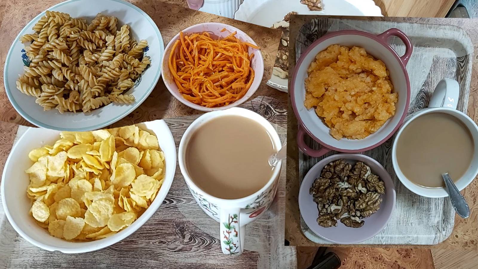 Мой пост, день 11~й. Хлопья с немолоком. Орехи. Доедалки