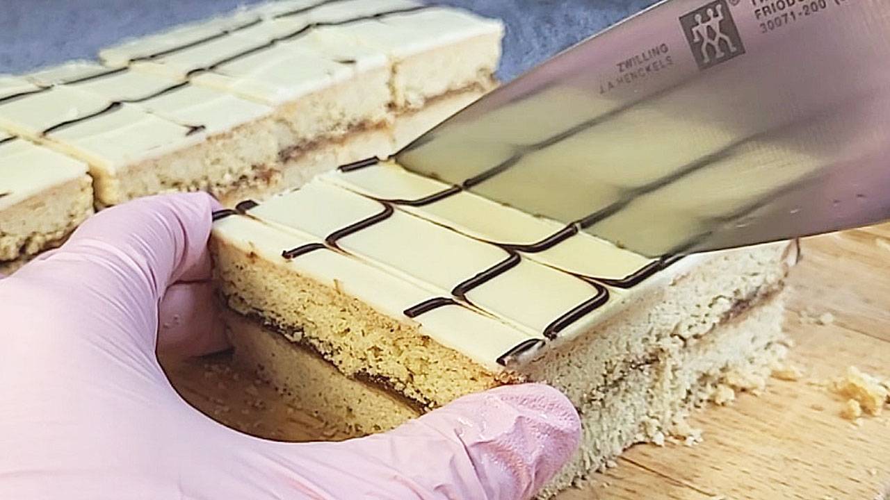 Школьное пирожное с повидлом 🍑 Песочная полоска из СССР! Вкус детства, который нельзя забыть!