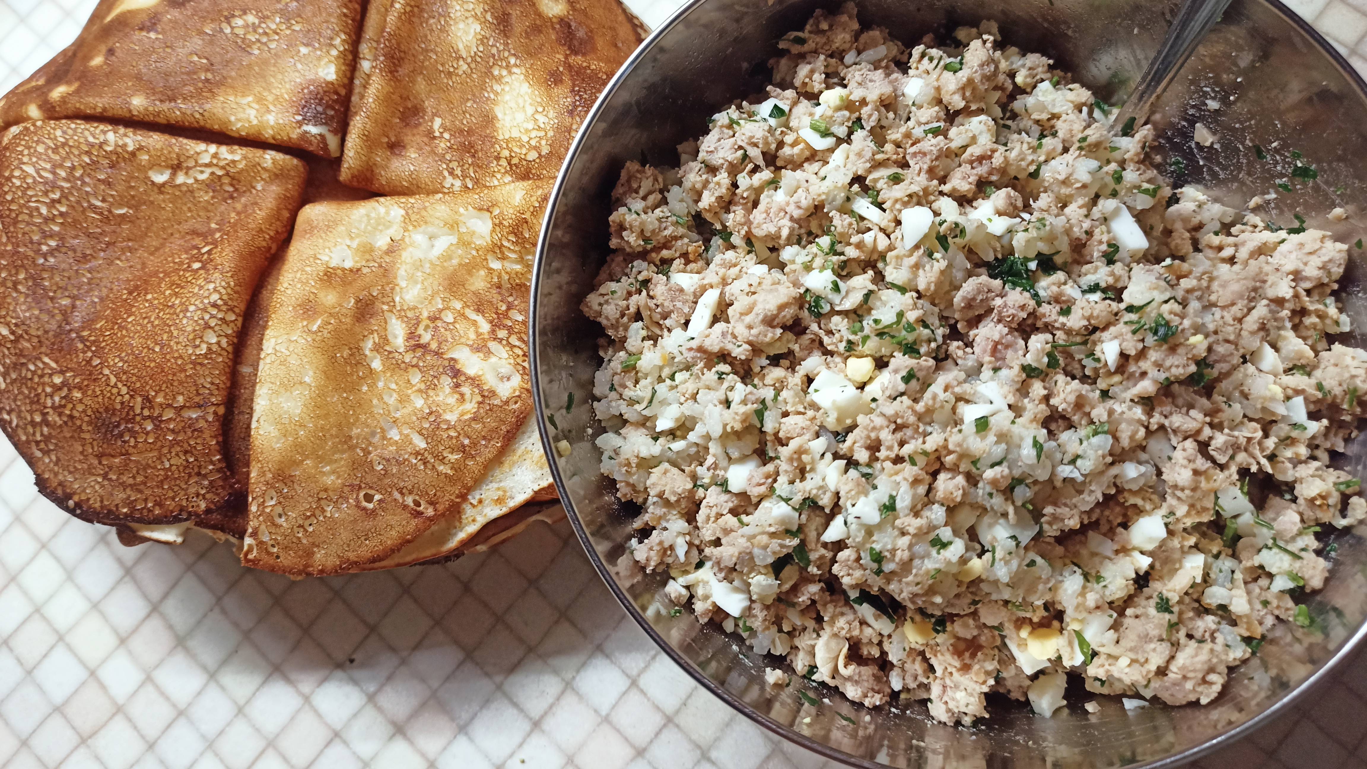 Мясная Сочная начинка для Пирожков ,Блинов