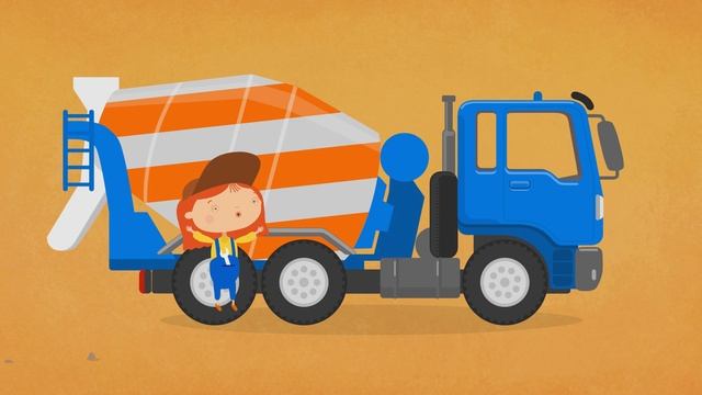 Мультфильм про машинки - Раскраска Доктор Машинкова - Бетономешалка