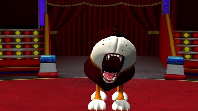 Вика и София в мультфильме. Цирк