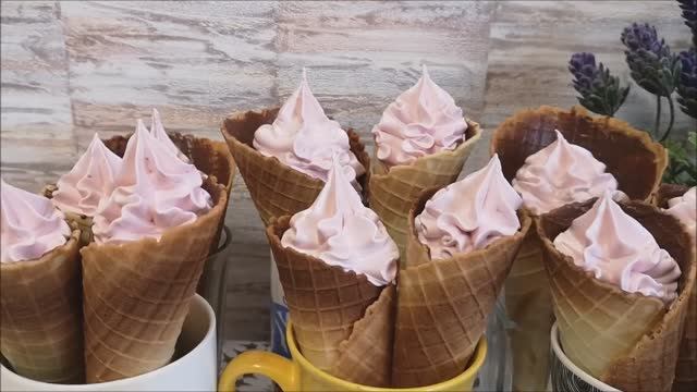 Вафельные трубочки на ВОДЕ без СЛИВОЧНОГО масла. Клубничный ЗЕФИР. Идеальный десерт