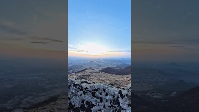 Закат на КМВ с высоты Бештау (1400м)