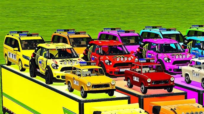 Машинки летают и прыгают! Развивающие мультики Машины помощники. Мультфильмы про машинки